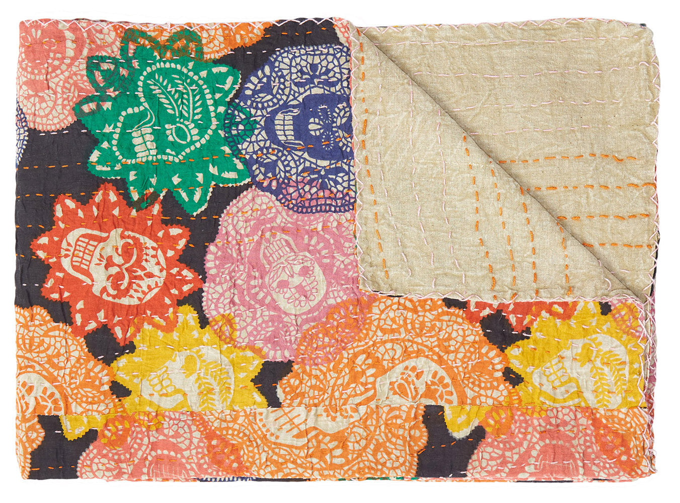 50inches x 70inches Multi colored Eclectic Bohemian Traditional Throw