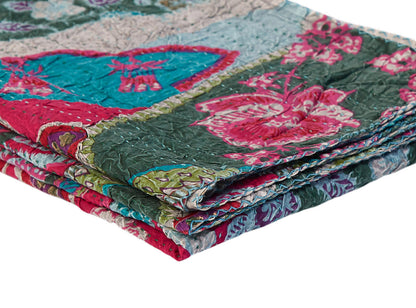 50inches x 70inches Multi colored Eclectic Bohemian Traditional  Throw