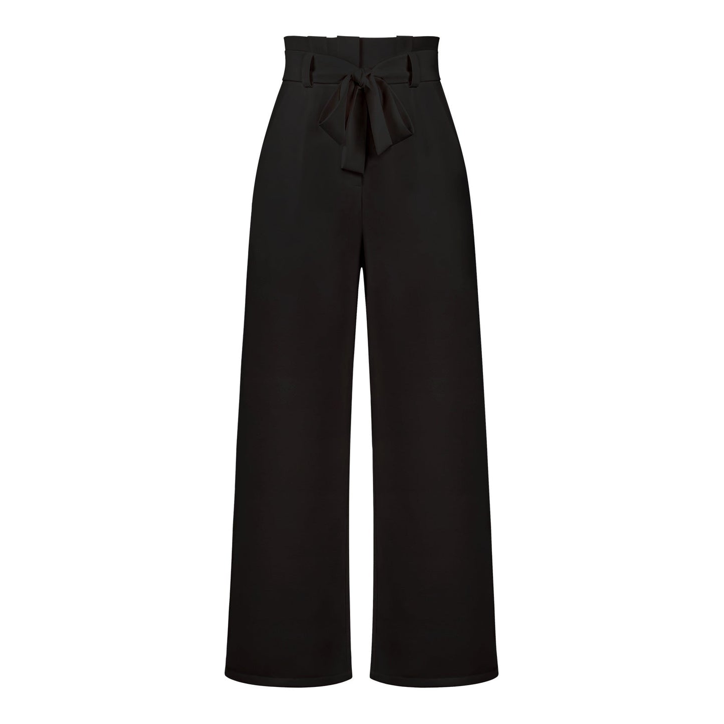 Women's Casual Wide-Leg Trousers with Belt