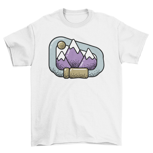 Carabiner mountains t-shirt