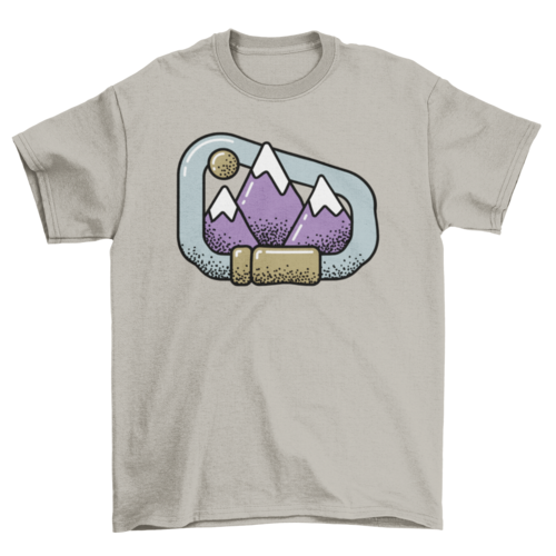 Carabiner mountains t-shirt