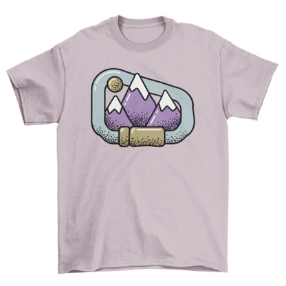 Carabiner mountains t-shirt