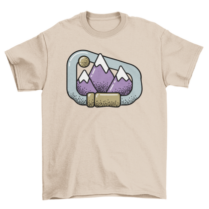 Carabiner mountains t-shirt