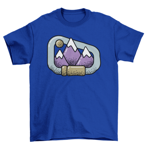 Carabiner mountains t-shirt