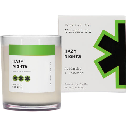 Hazy Nights, Absinthe + Incense 11oz Candle