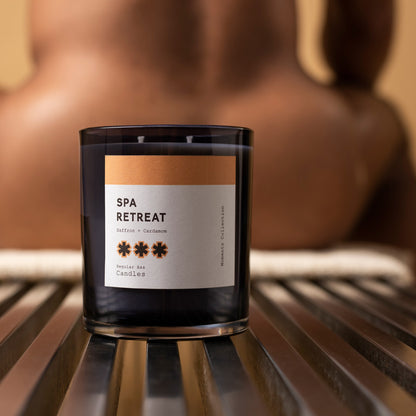 Spa Retreat, Saffron + Cardamom 11oz Candle